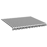 NNEVL Replacement Fabric for Awning Anthracite and White 3x2.5 m