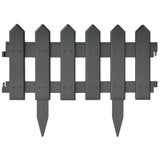 NNEVL Lawn Edgings 25 pcs Anthracite 10 m PP