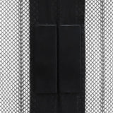 NNEVL Insect Door Curtains 2 pcs with Magnet Blocks Black 200x80 cm
