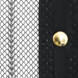 NNEVL Insect Door Curtains 2 pcs with Magnet Blocks Black 200x80 cm