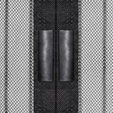 NNEVL Insect Door Curtains 2 pcs with Magnet Blocks Black 210x90 cm