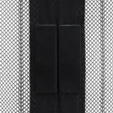 NNEVL Insect Door Curtains 2 pcs with Magnet Blocks Black 220x100 cm