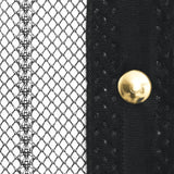 NNEVL Insect Door Curtains 2 pcs with Magnet Blocks Black 220x100 cm