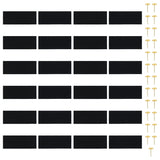 NNEVL Insect Door Curtains 2 pcs with Magnet Blocks Black 220x130 cm