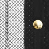 NNEVL Insect Door Curtains 2 pcs with Magnet Blocks Black 220x130 cm