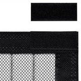 NNEVL Insect Door Curtains 2 pcs with Magnet Blocks Black 230x160 cm