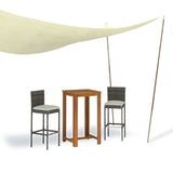 NNEVL Sunshade Sail Poles 2 pcs 250 cm Galvanised Steel