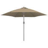 NNEVL Replacement Fabric for Outdoor Parasol Taupe 300 cm