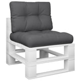 NNEVL Pallet Cushions 2 pcs Anthracite Fabric