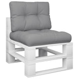 NNEVL Pallet Cushions 2 pcs Grey Fabric