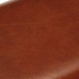 NNEVL Gym Bok Bench 58 cm Brown Real Leather and Solid Mango Wood