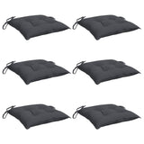 NNEDPE Chair Cushions 6 Pcs Anthracite 40x40x7 Cm Fabric