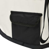 NNEDPE Foldable Dog Playpen With Carrying Bag Black 145x145x61 Cm