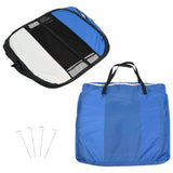 NNEDPE Foldable Dog Playpen With Carrying Bag Blue 145x145x61 Cm