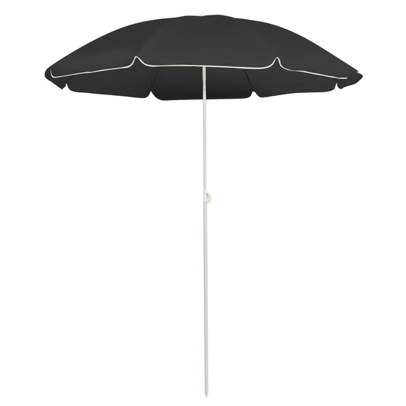 NNEVL Garden Parasol with Steel Pole Anthracite 180 cm