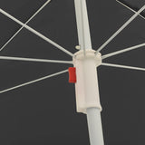 NNEVL Garden Parasol with Steel Pole Anthracite 180 cm