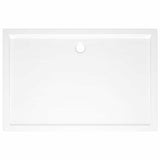 NNEVL Rectangular ABS Shower Base Tray White 80x120 cm