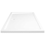 NNEVL Rectangular ABS Shower Base Tray White 80x120 cm