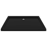 NNEVL Rectangular ABS Shower Base Tray Black 80x100 cm