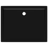 NNEVL Rectangular ABS Shower Base Tray Black 80x100 cm
