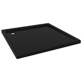 NNEVL Square ABS Shower Base Tray Black 80x80 cm