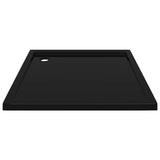 NNEVL Square ABS Shower Base Tray Black 80x80 cm