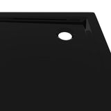 NNEVL Square ABS Shower Base Tray Black 80x80 cm