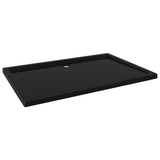 NNEVL Rectangular ABS Shower Base Tray Black 80x120 cm