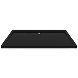 NNEVL Rectangular ABS Shower Base Tray Black 80x120 cm