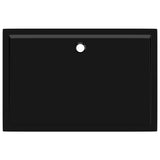 NNEVL Rectangular ABS Shower Base Tray Black 80x120 cm