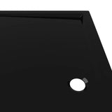 NNEVL Rectangular ABS Shower Base Tray Black 80x120 cm