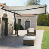 NNEVL Awning Post Set Anthracite 450x245 cm Iron