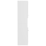 NNEVL Bathroom Cabinet White 30x30x130 cm Engineered Wood