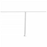 NNEVL Awning Post Set White 450x245 cm Iron