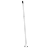 NNEVL Awning Post Set White 600x245 cm Iron