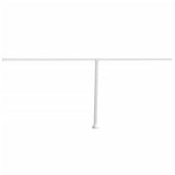 NNEVL Awning Post Set White 600x245 cm Iron
