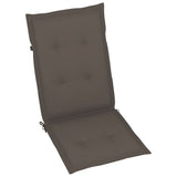 NNEVL Garden Chairs 6 pcs with Taupe Cushions Solid Teak Wood