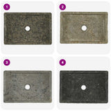 NNEVL Sink 45x30x12 cm Marble High Gloss Grey