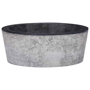 NNEVL Sink Black Ø40x15 cm Marble