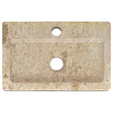 NNEVL Wall-mounted Sink Cream 38x24x6.5 cm Marble