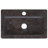 NNEVL Wall-mounted Sink Black 38x24x6.5 cm Marble