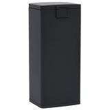 NNEVL Dustbin with Pedal Anti-fingerprint 30L Black Stainless Steel