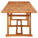 NNEVL Garden Dining Table 280x90x75 cm Solid Wood Acacia