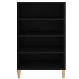 NNEVL Sideboard Black 57x35x90 cm Engineered Wood