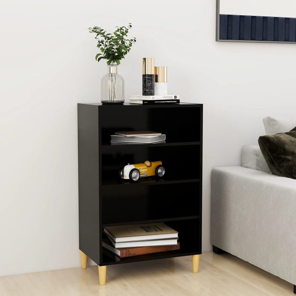 NNEVL Sideboard Black 57x35x90 cm Engineered Wood