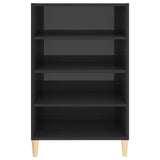 NNEVL Sideboard High Gloss Grey 57x35x90 cm Engineered Wood