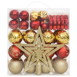 NNEVL 70 Piece Christmas Bauble Set Gold and Red