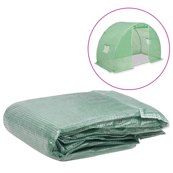 NNEVL Greenhouse Replacement Cover (4.5 m²) 300x150x200 cm Green