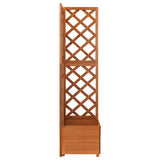NNEVL Corner Trellis Planter 40x40x150 cm Solid Fir Wood