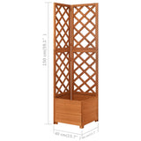 NNEVL Corner Trellis Planter 40x40x150 cm Solid Fir Wood
